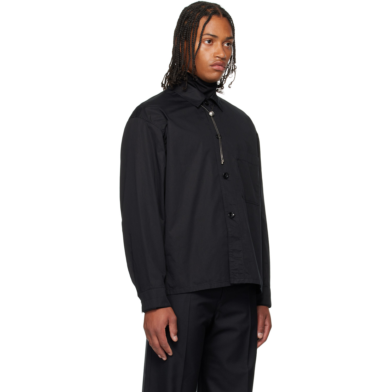  Lemaire Black Pyjama Shirt 