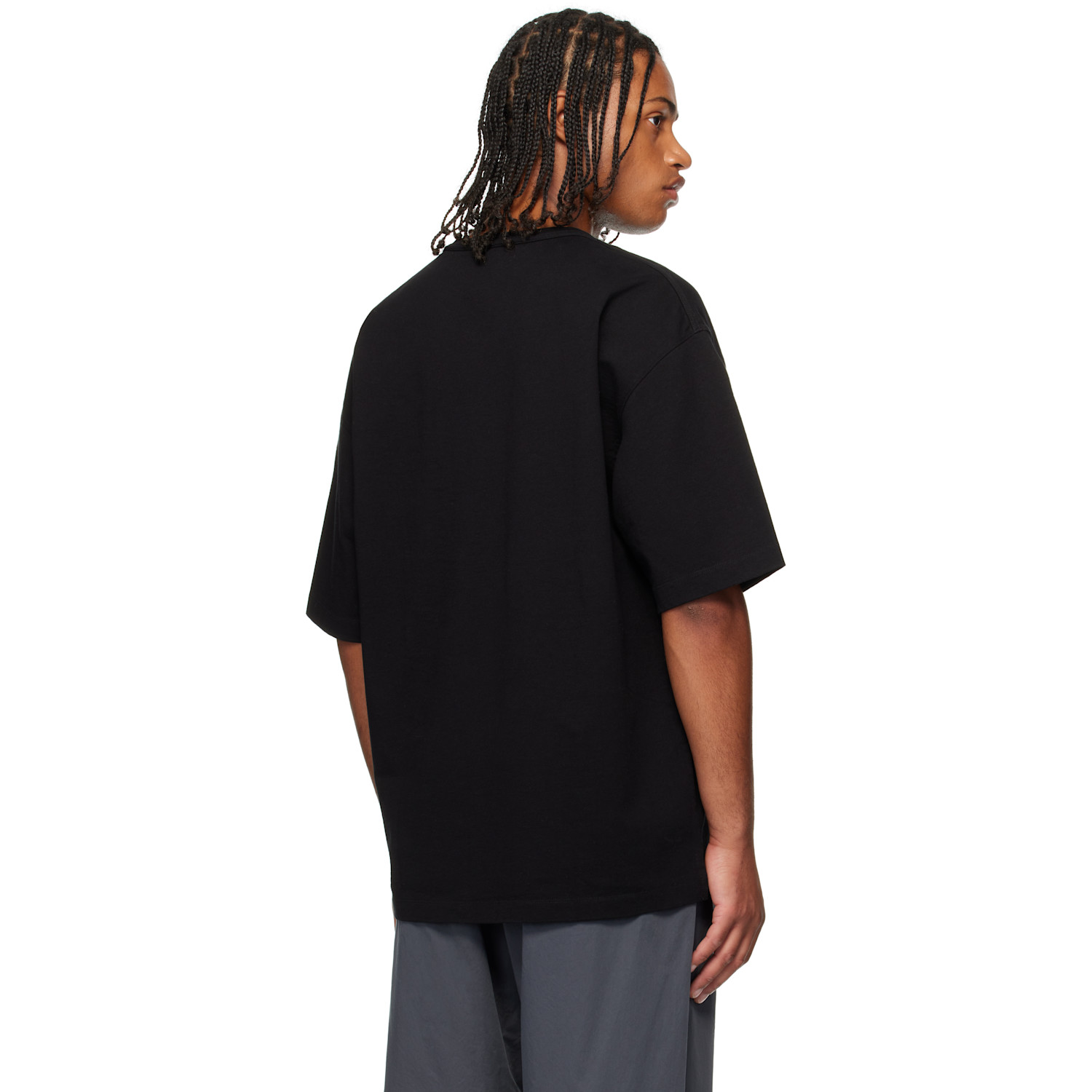  Lemaire Black Boxy Short Sleeve T-shirt 