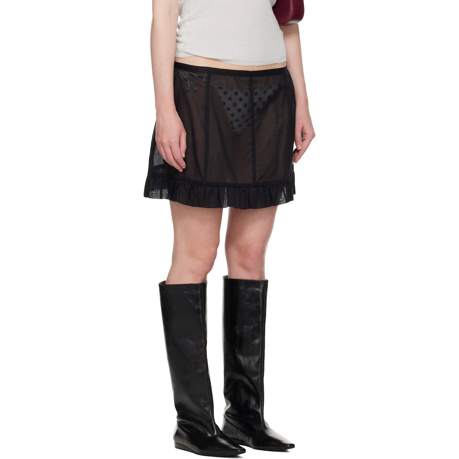  Paloma Wool Black Cliff Miniskirt 