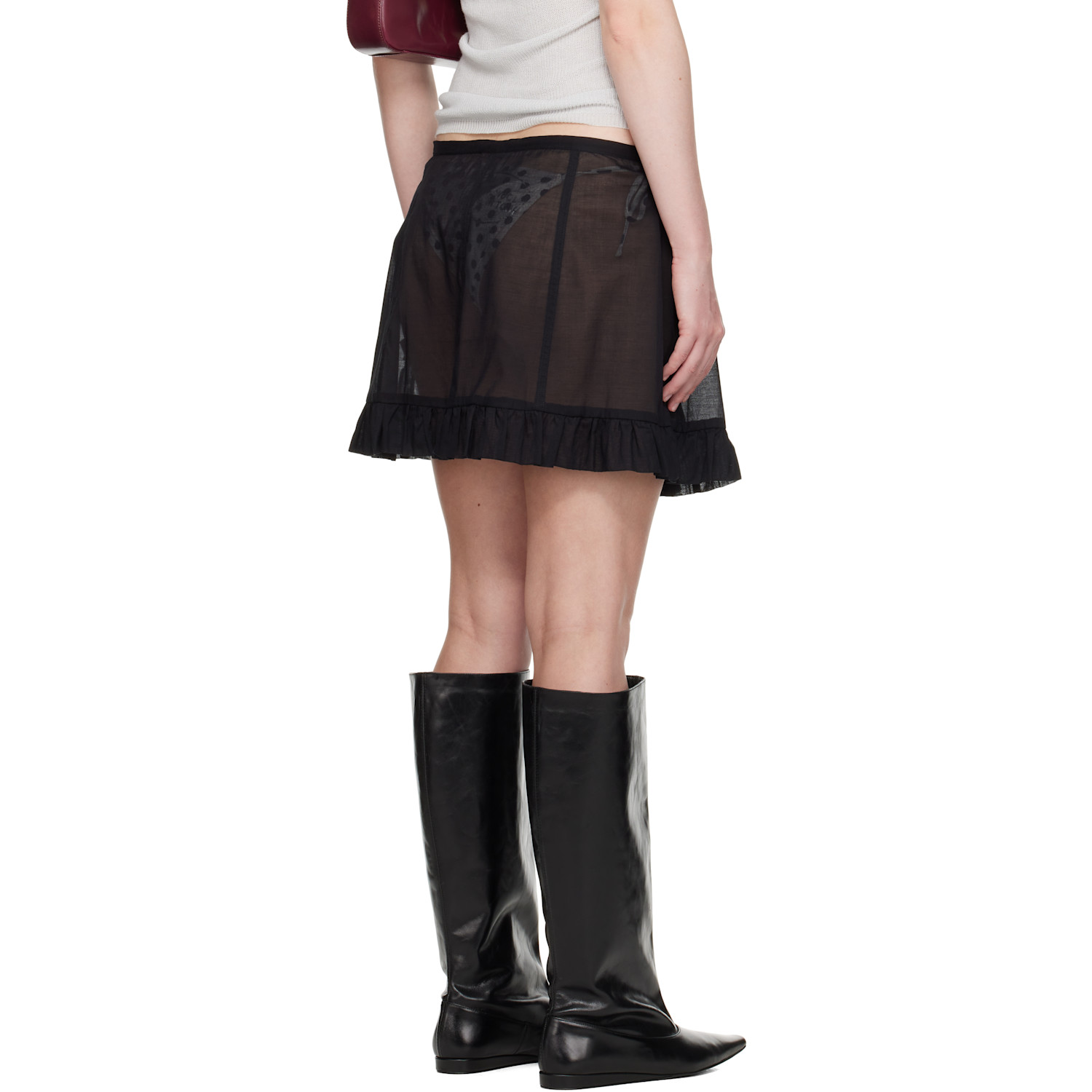  Paloma Wool Black Cliff Miniskirt 