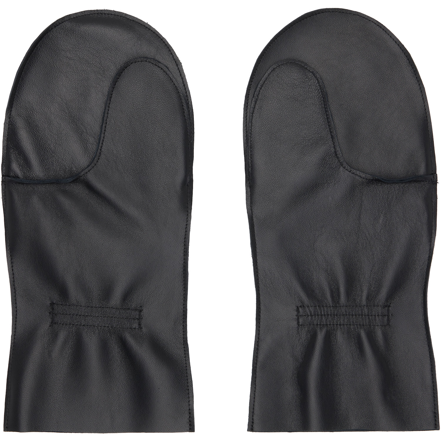  Sage Nation Black Leather Mittens 