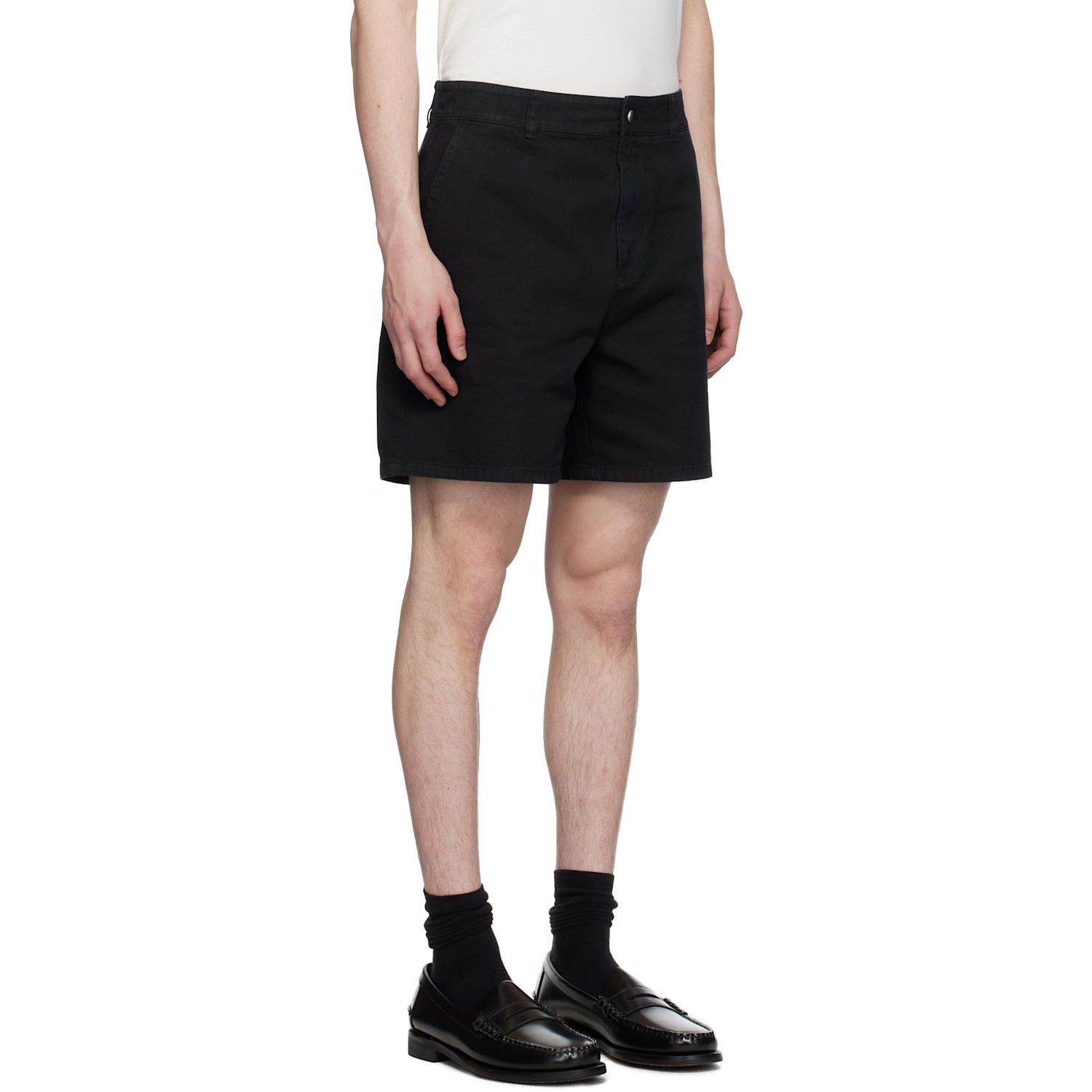  Represent Black Cotton Tailored Shorts 