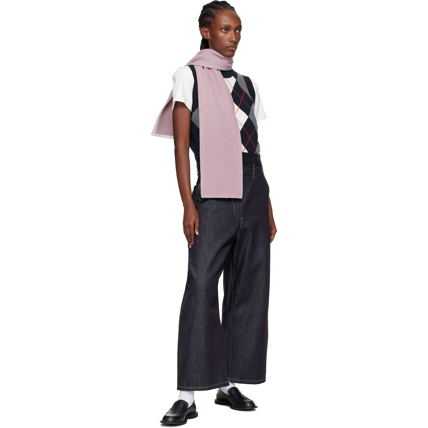  Rier Purple Fleece Scarf 