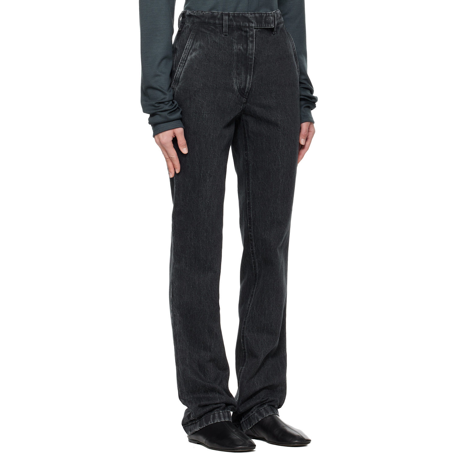  Rier Black Faded Jeans 