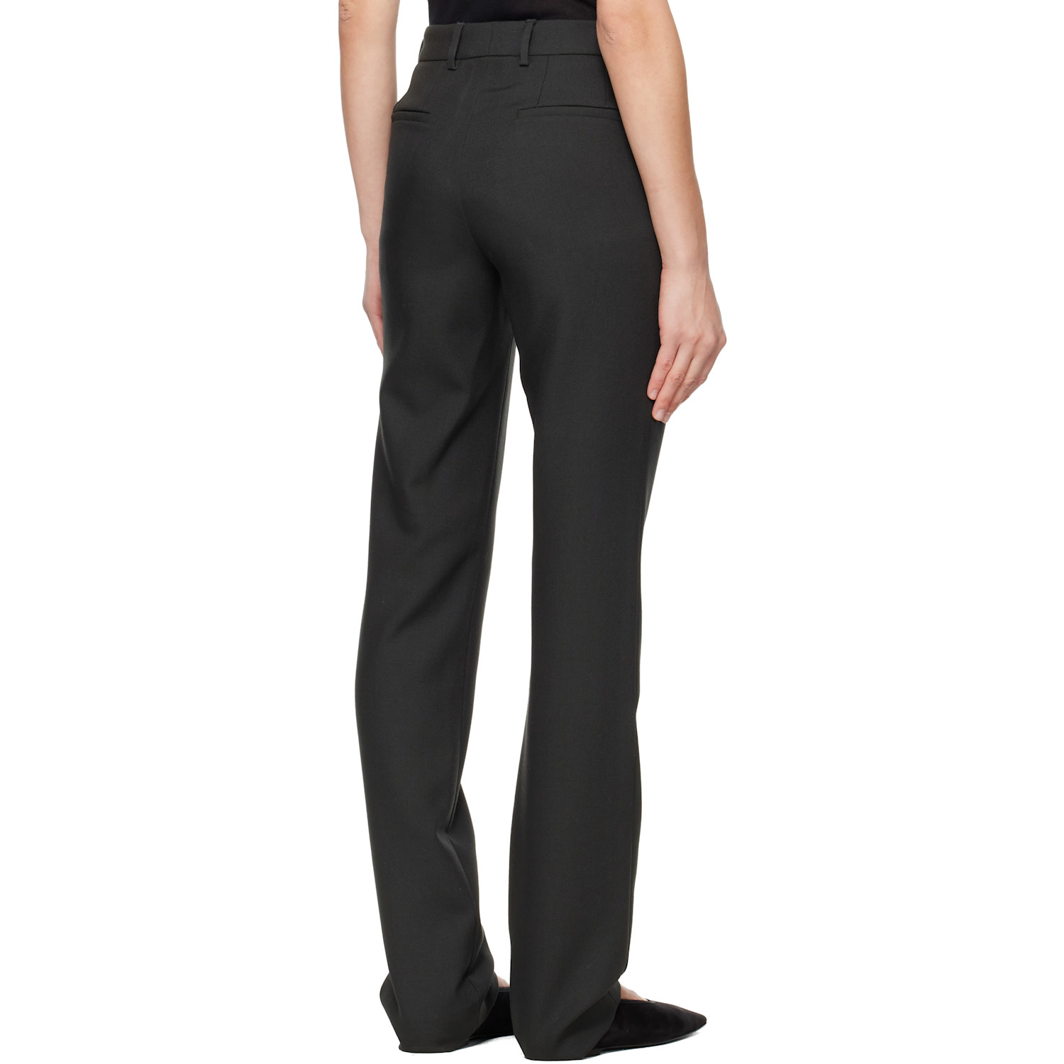  Rier Black Fitted Trousers 