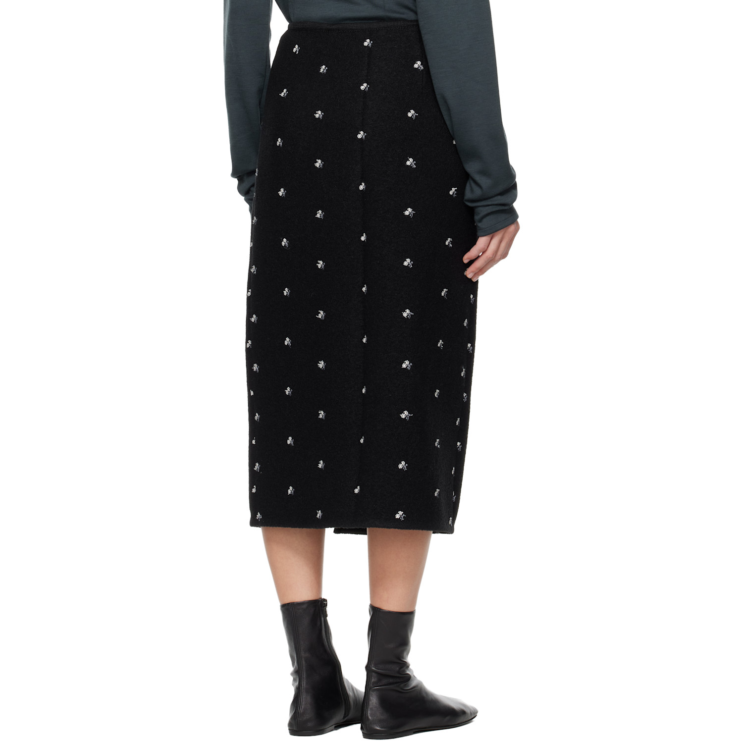  Rier Black Walker Midi Skirt 