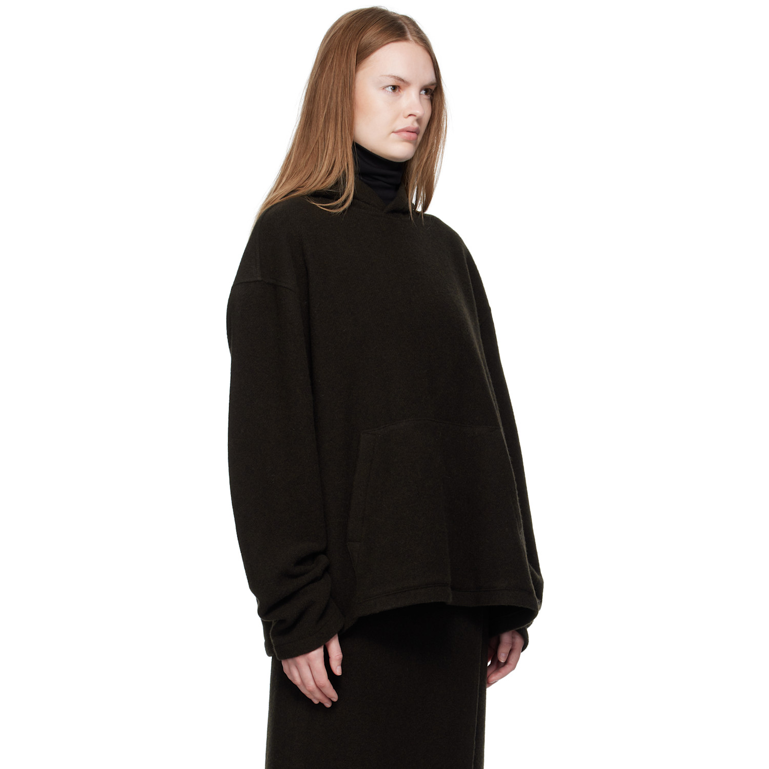  Rier Brown Fleece Hoodie 
