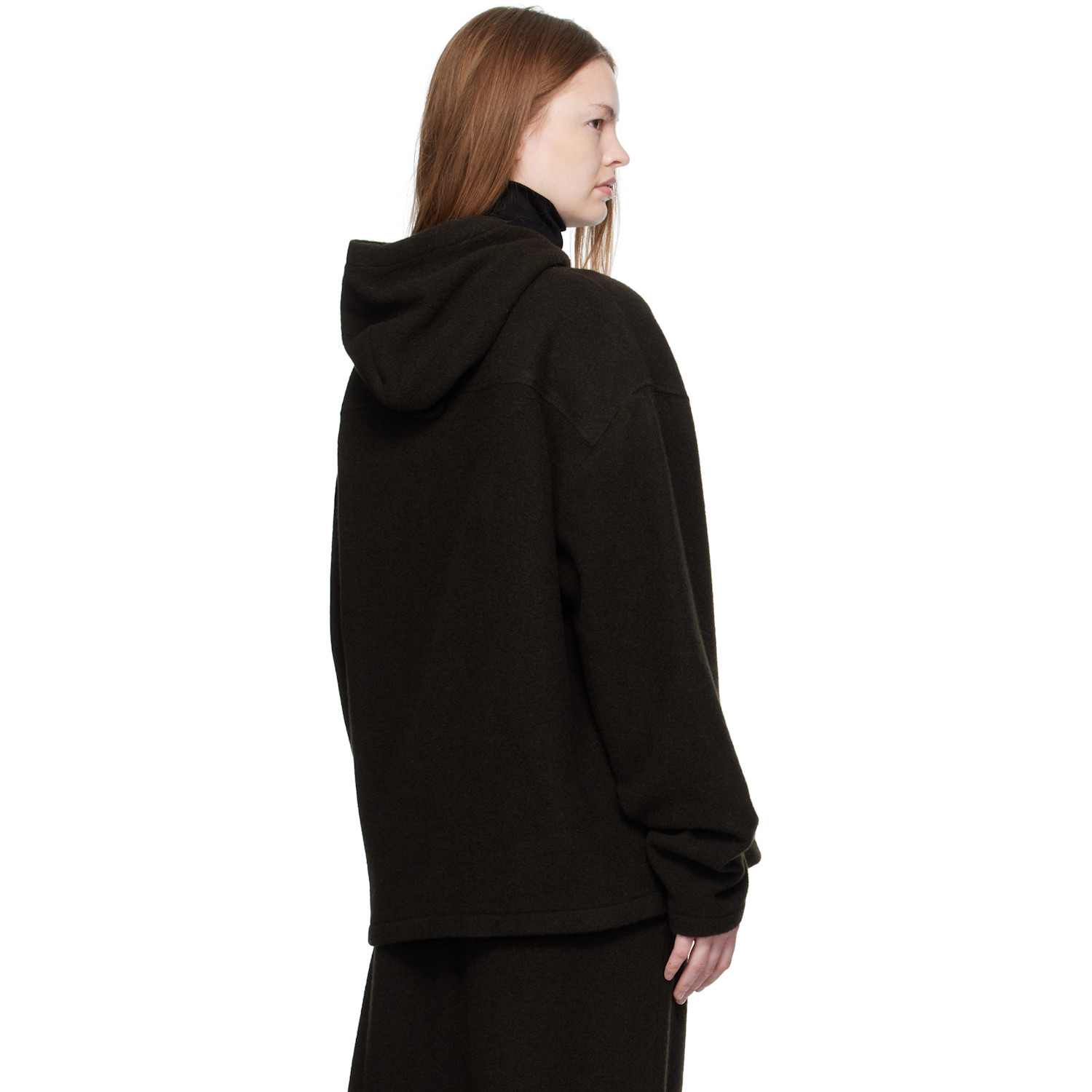 Rier Brown Fleece Hoodie 