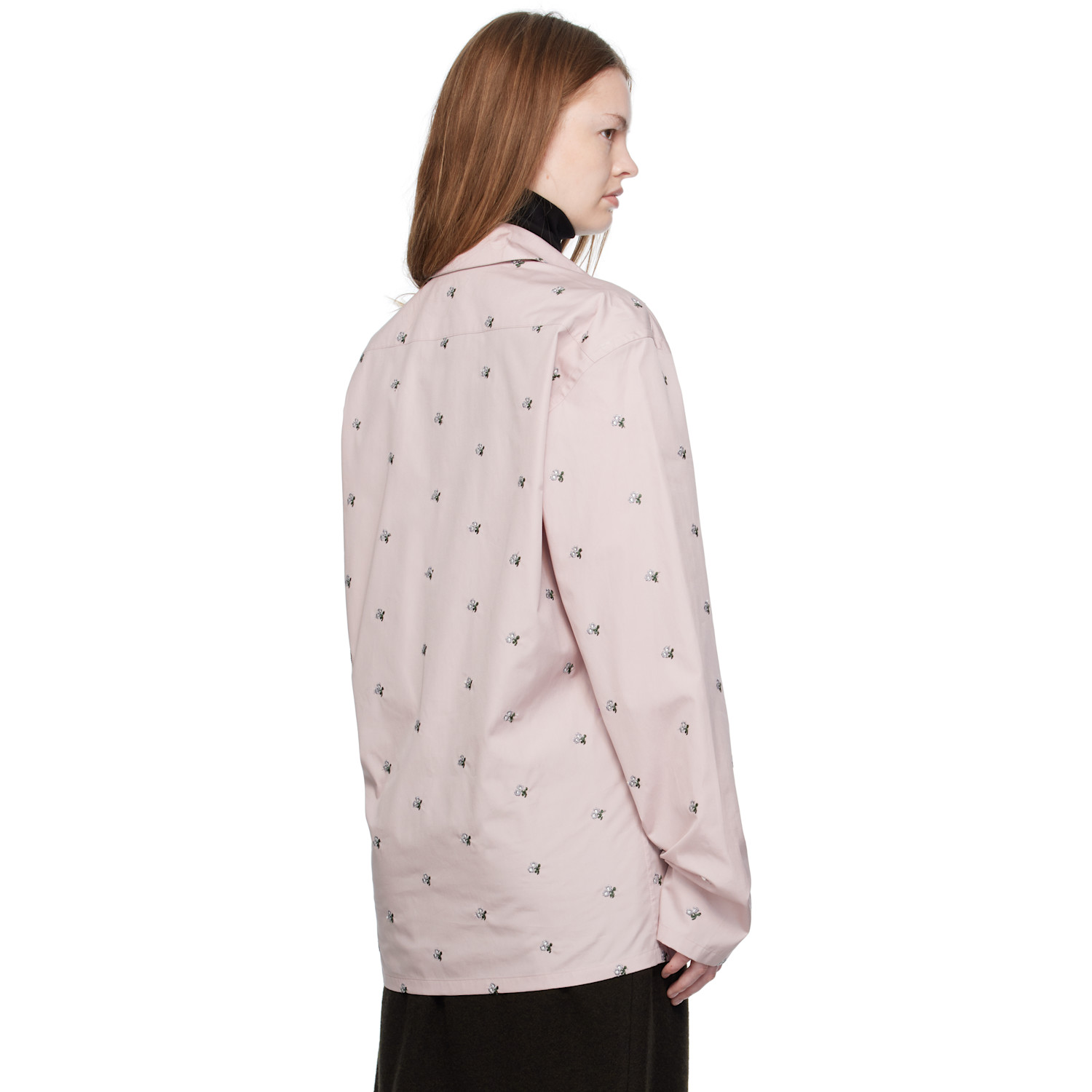  Rier Pink Embroidered Shirt 
