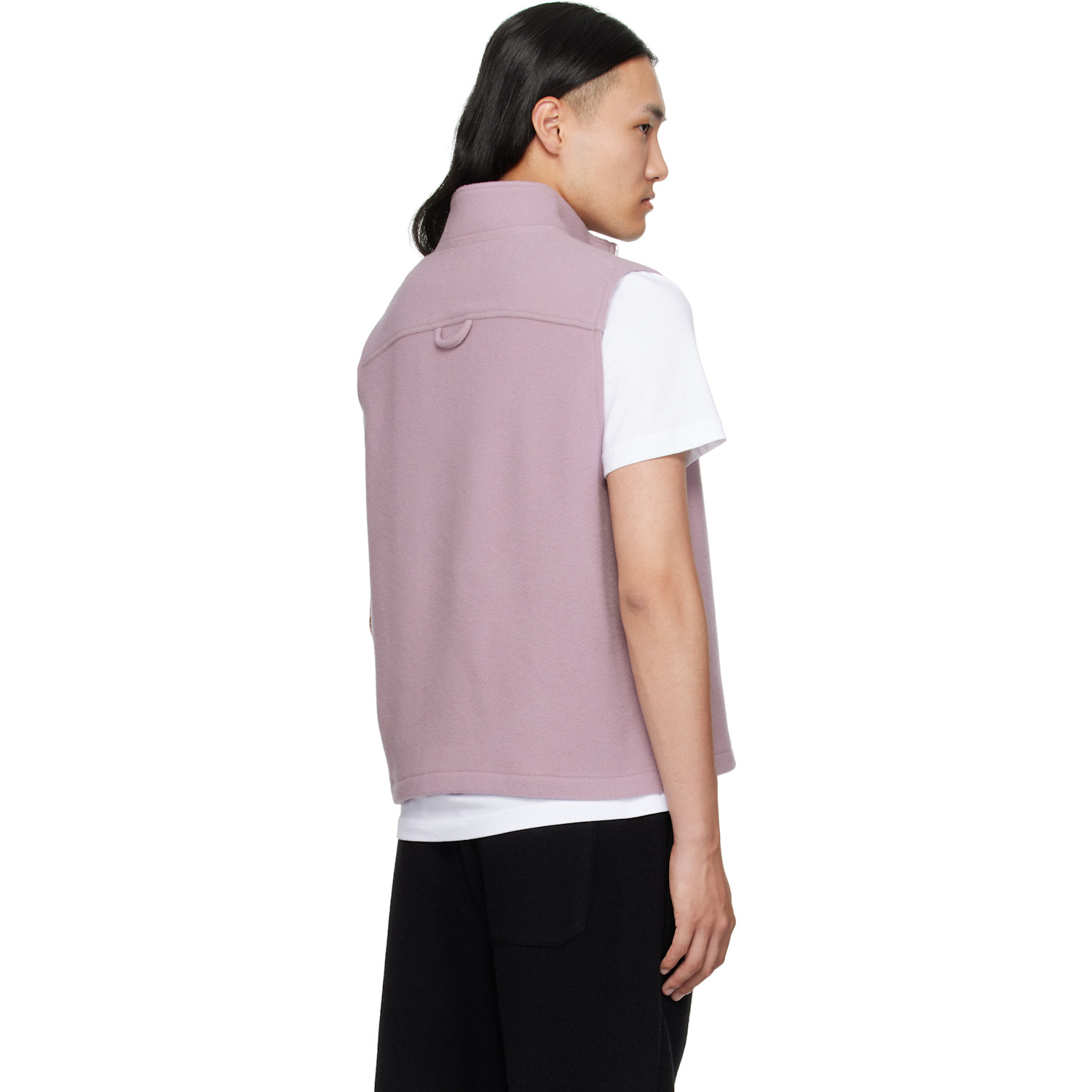  Rier Pink Fleece City Sweater Vest 