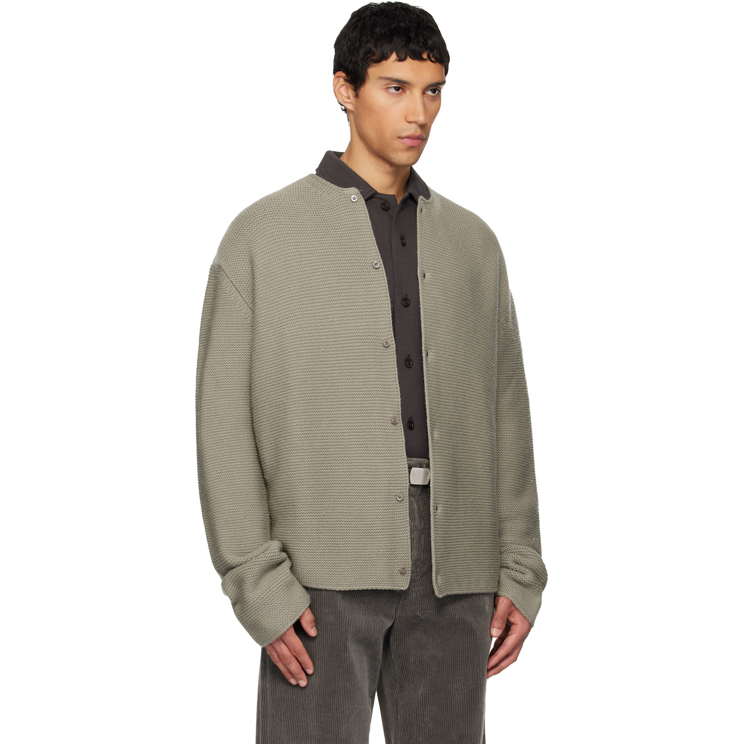  Rier Gray Tyrolean Cardigan 
