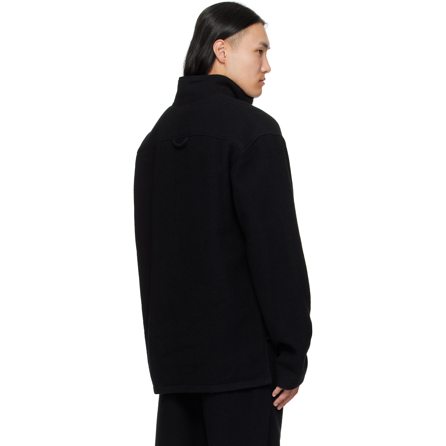  Rier Black Fleece Sweater 
