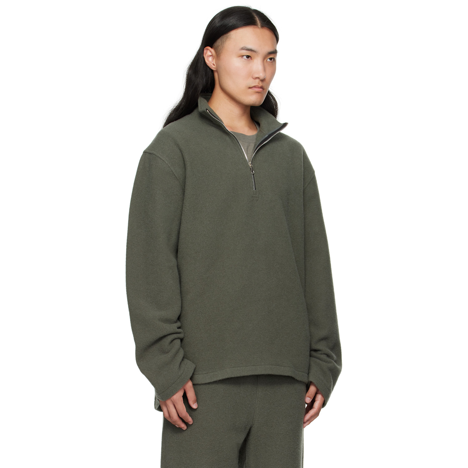  Rier Khaki Fleece Sweater 