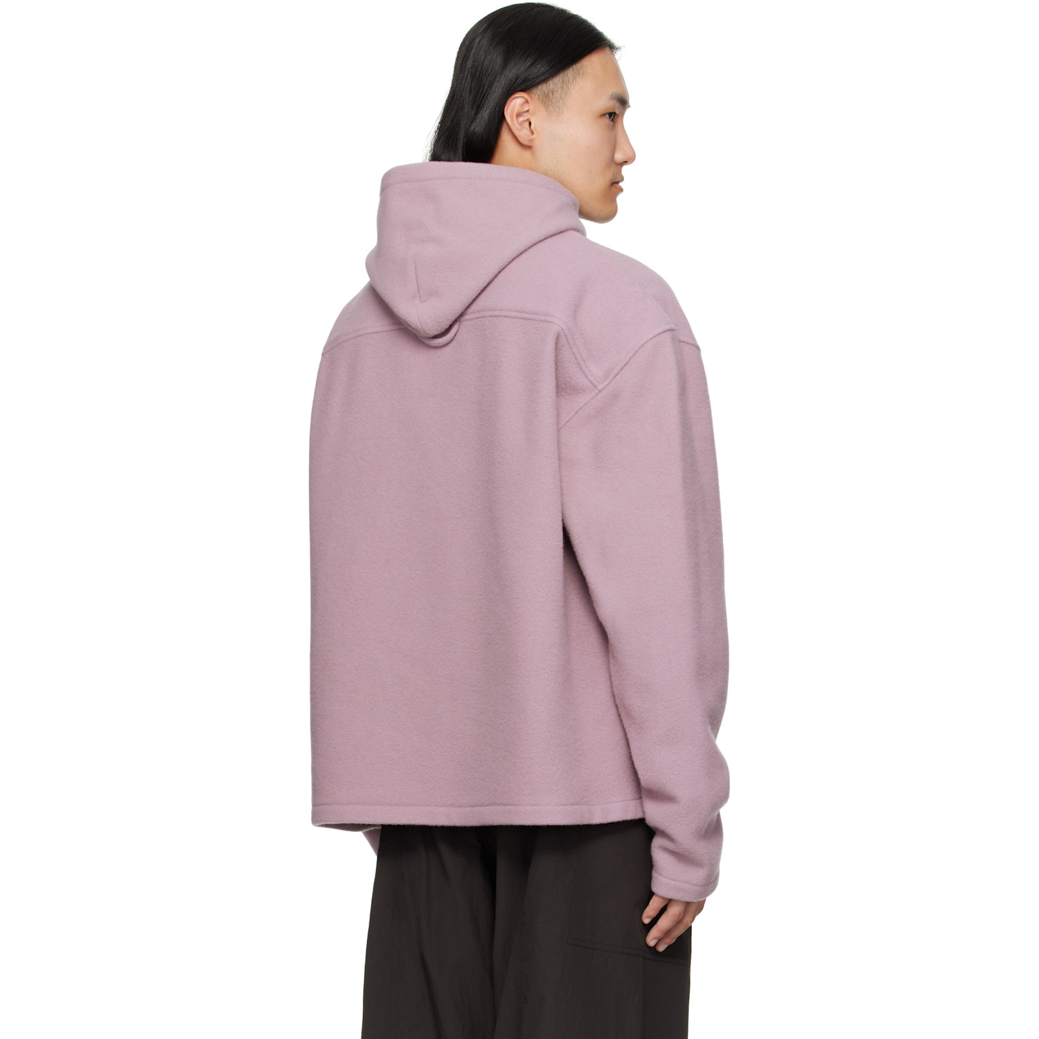  Rier Pull à Capuche Rose En Molleton 