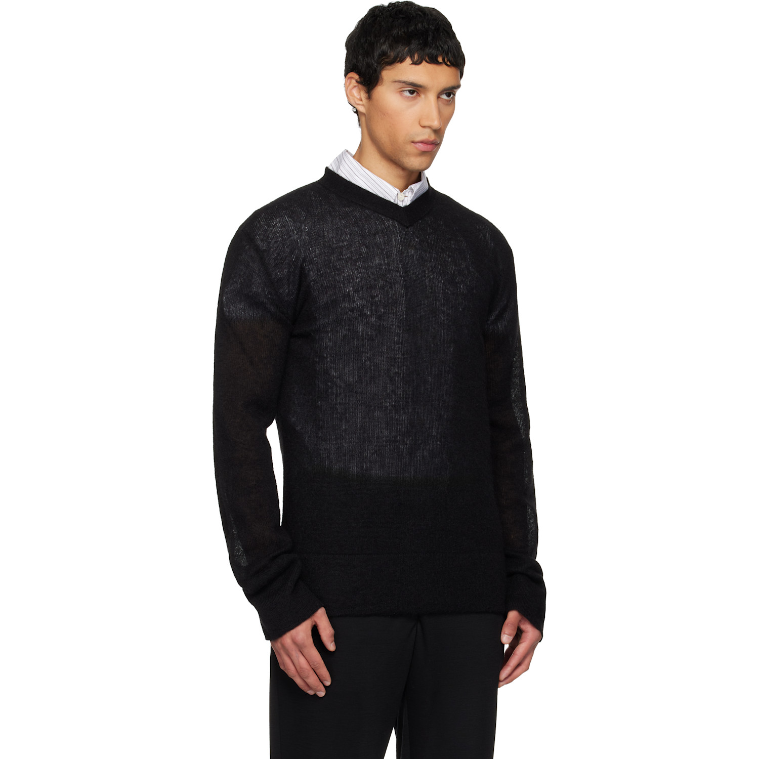  Rier Black V-neck Sweater 
