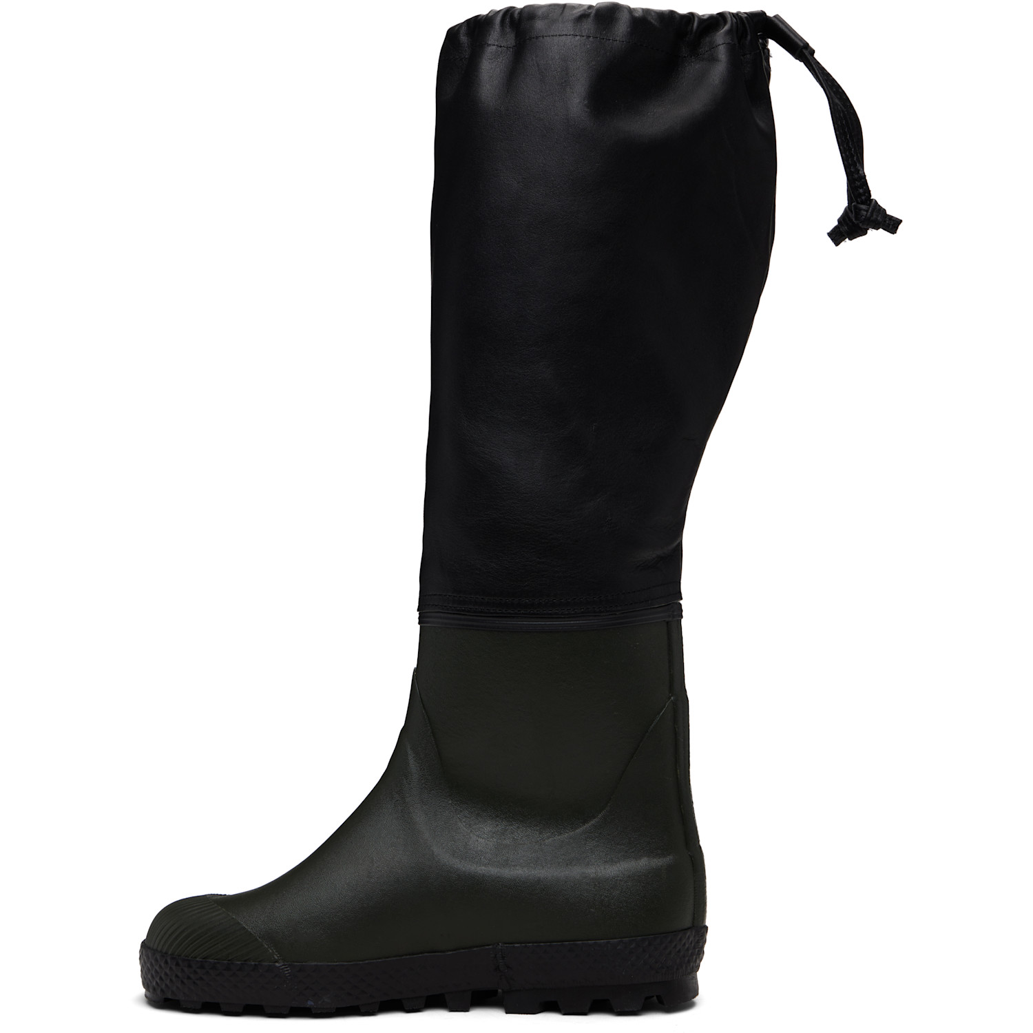  Rier Green & Black Farmer Rain Boots 