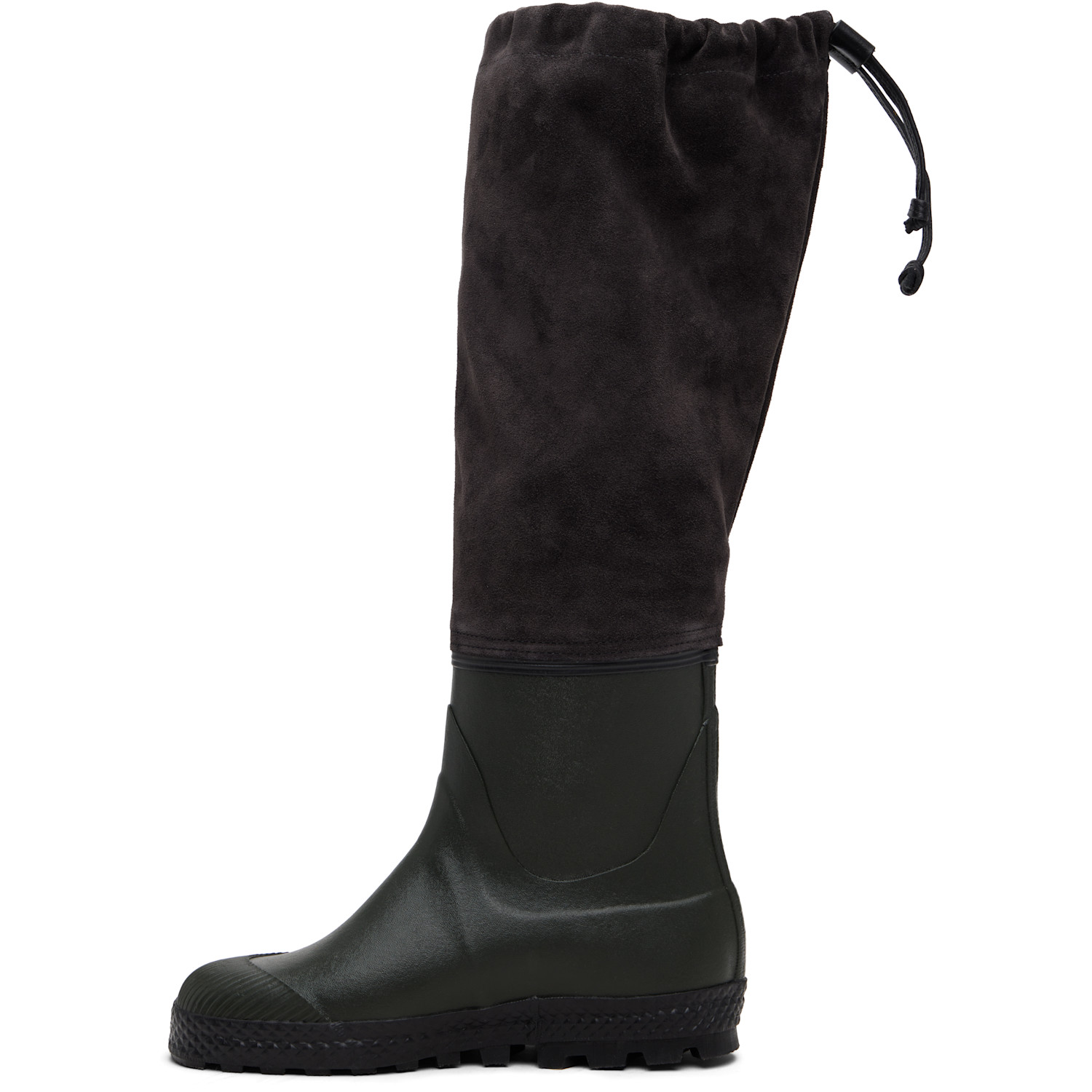  Rier Green & Brown Farmer Rain Boots 
