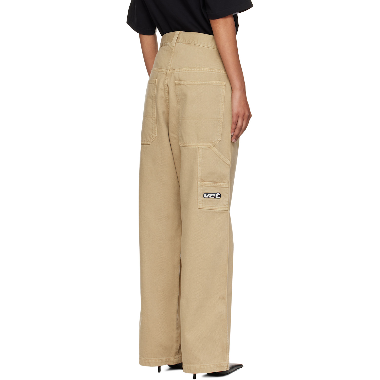  Vetements Beige Hip-hop Jeans 
