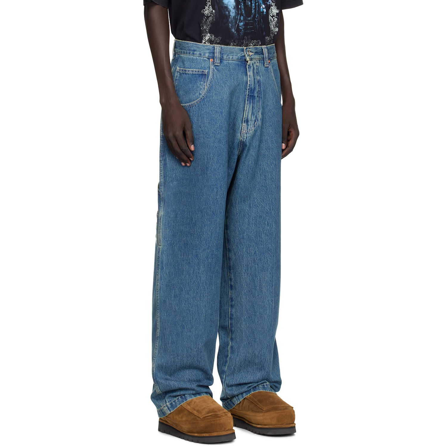  Vetements Blue Hip-hop Jeans 
