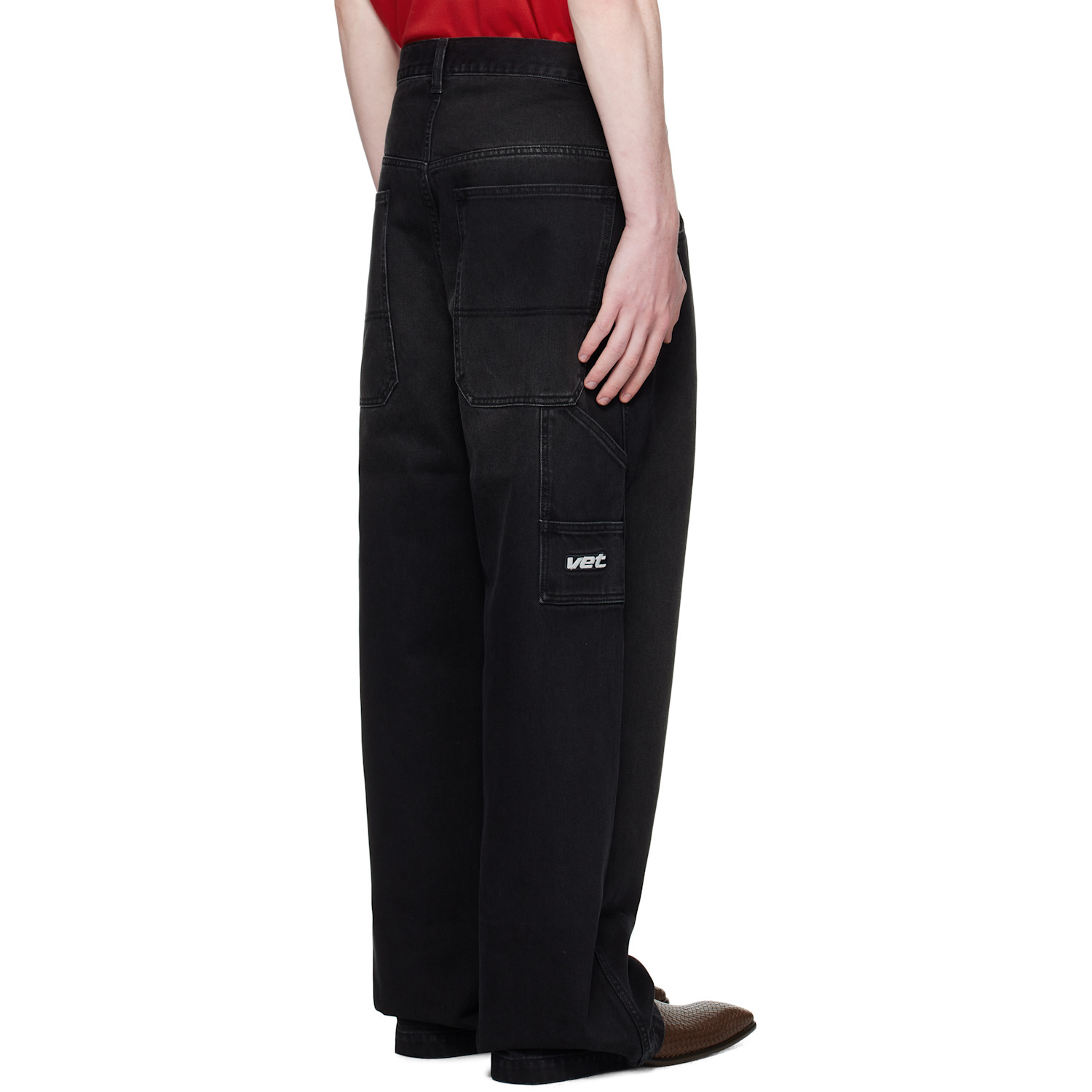  Vetements Black Hip-hop Jeans 