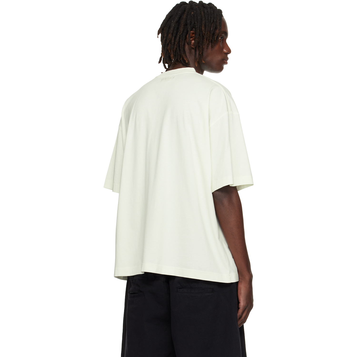  Vetements White Logo Regular T-shirt 