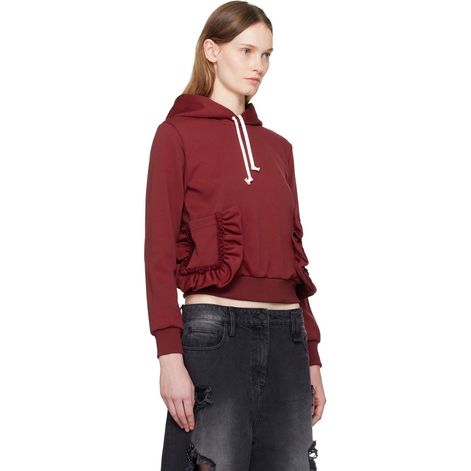 Comme Des Garçons Girl Red Pocket Hoodie 