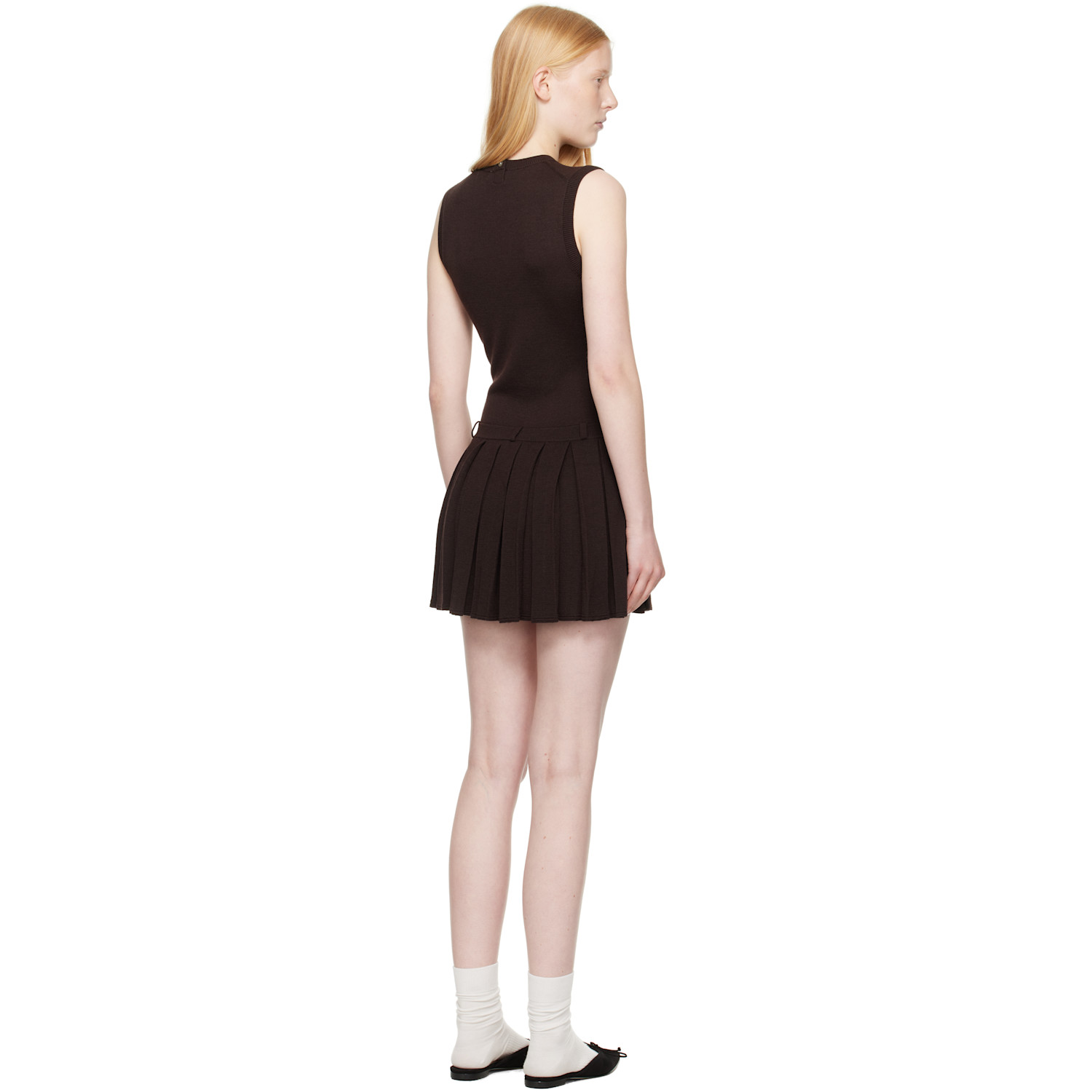  Sandy Liang Brown Millie Minidress 