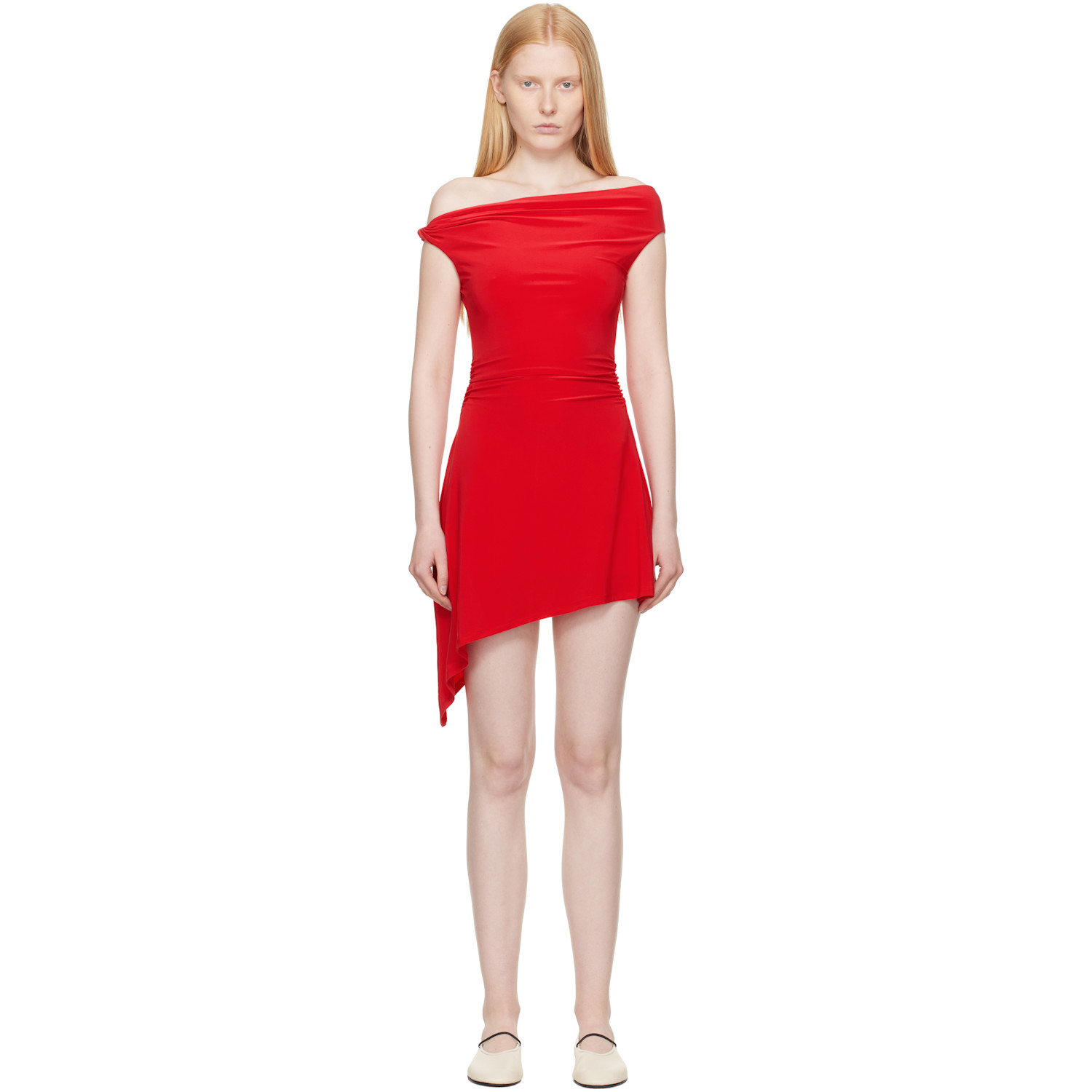 Sandy Liang Red Riverton Minidress