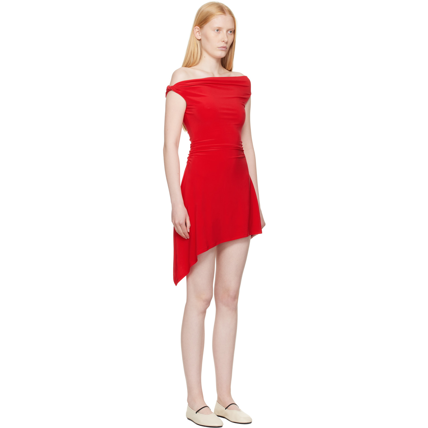  Sandy Liang Red Riverton Minidress 