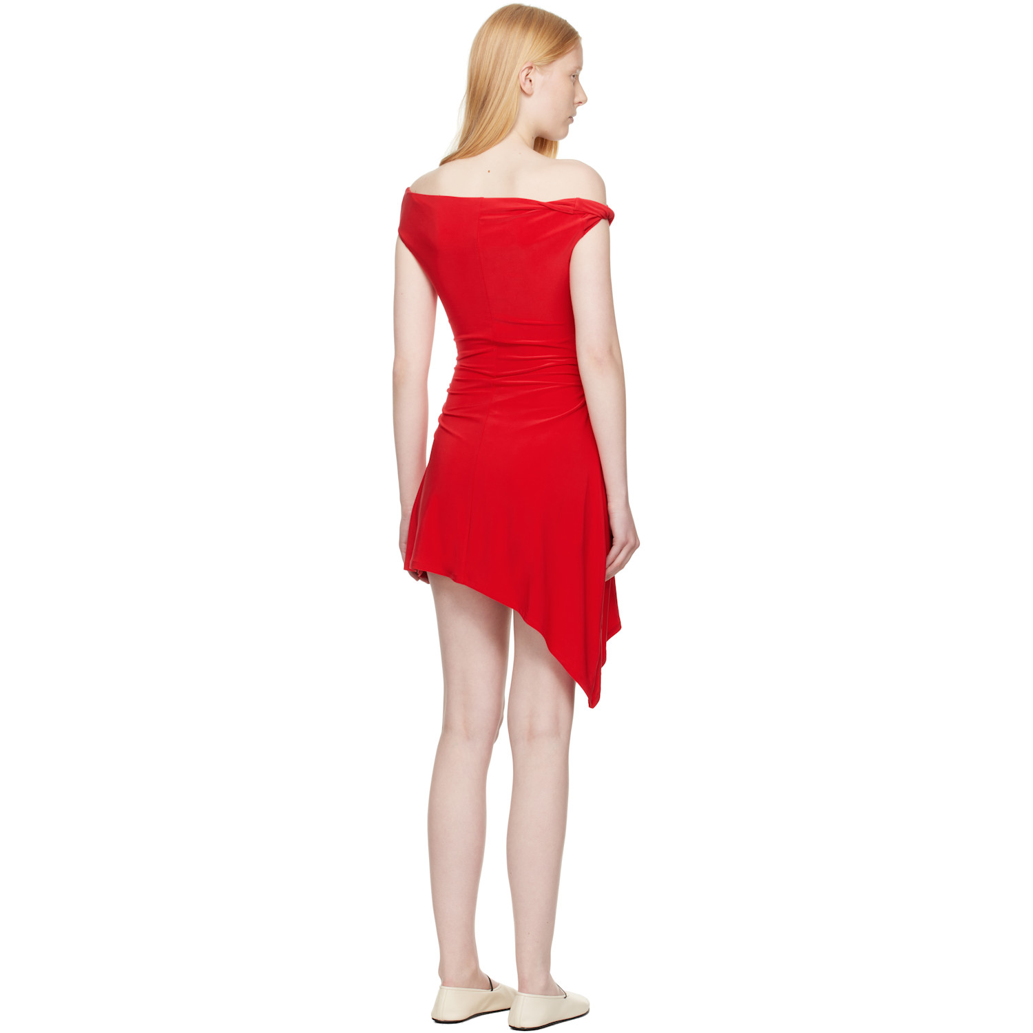  Sandy Liang Red Riverton Minidress 