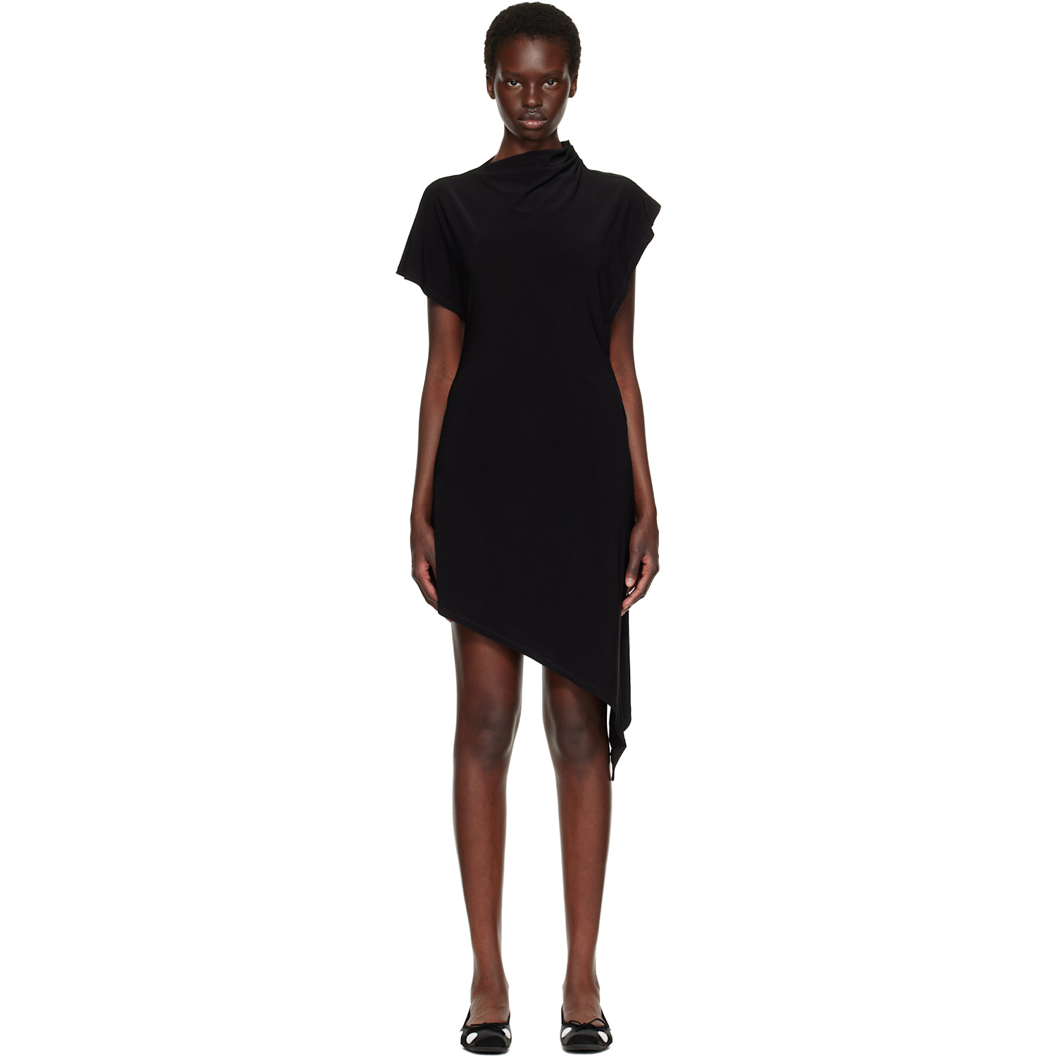 Sandy Liang Black Sonar Minidress