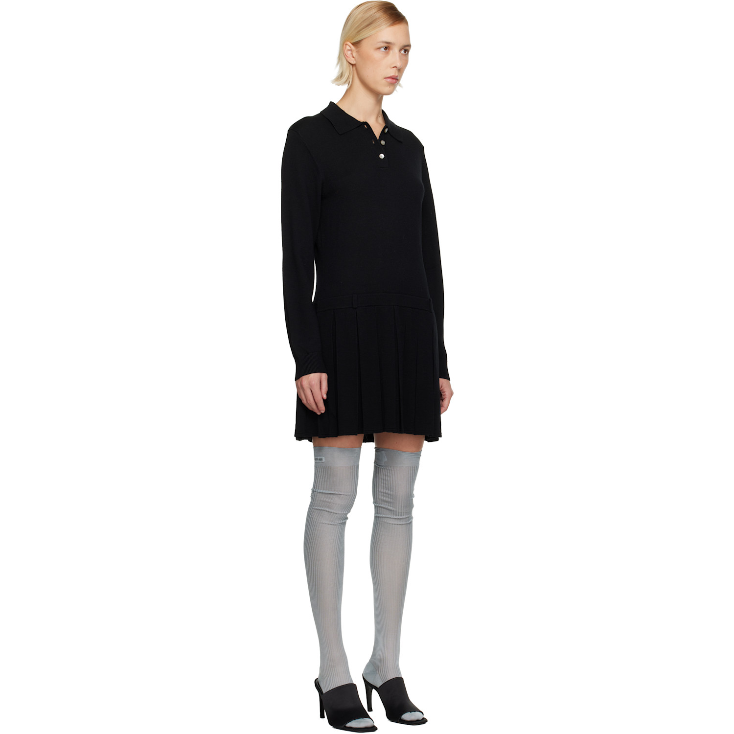  Sandy Liang Black Hague Minidress 