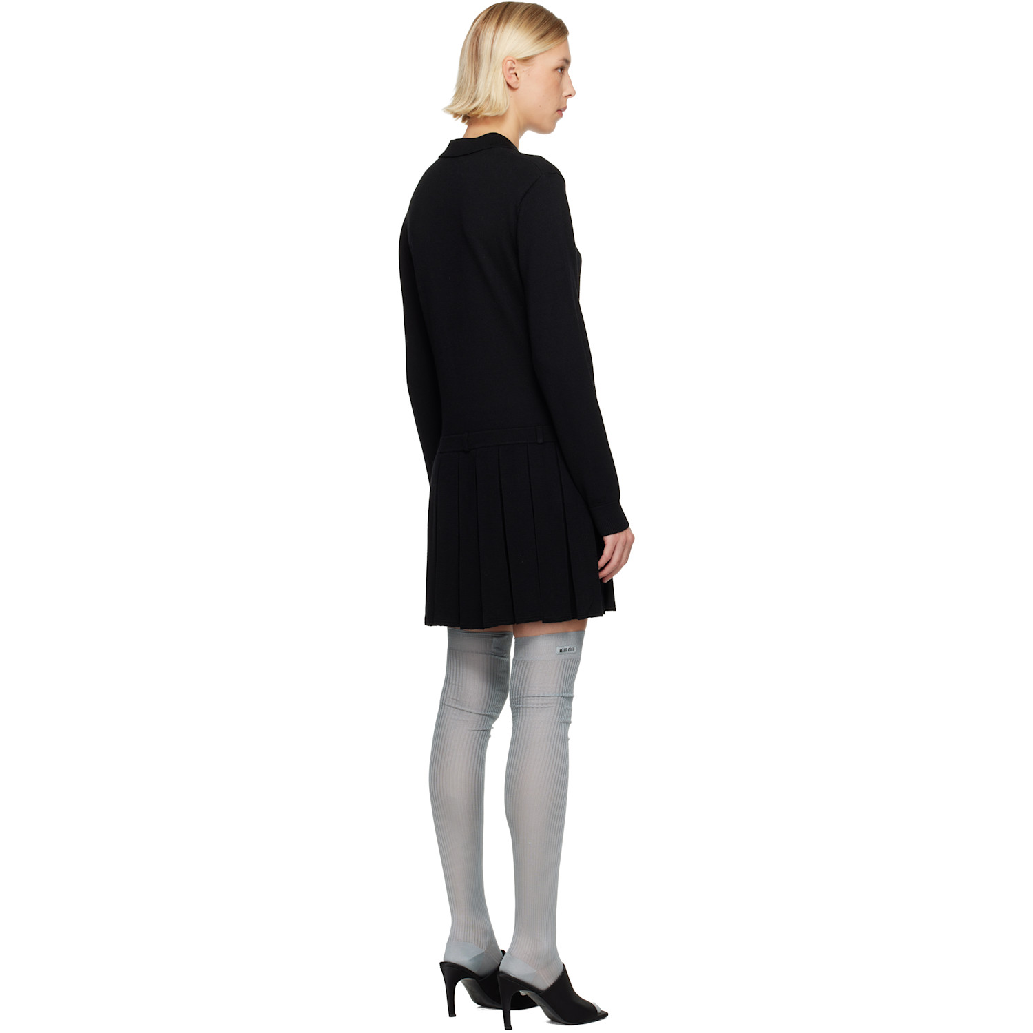  Sandy Liang Black Hague Minidress 