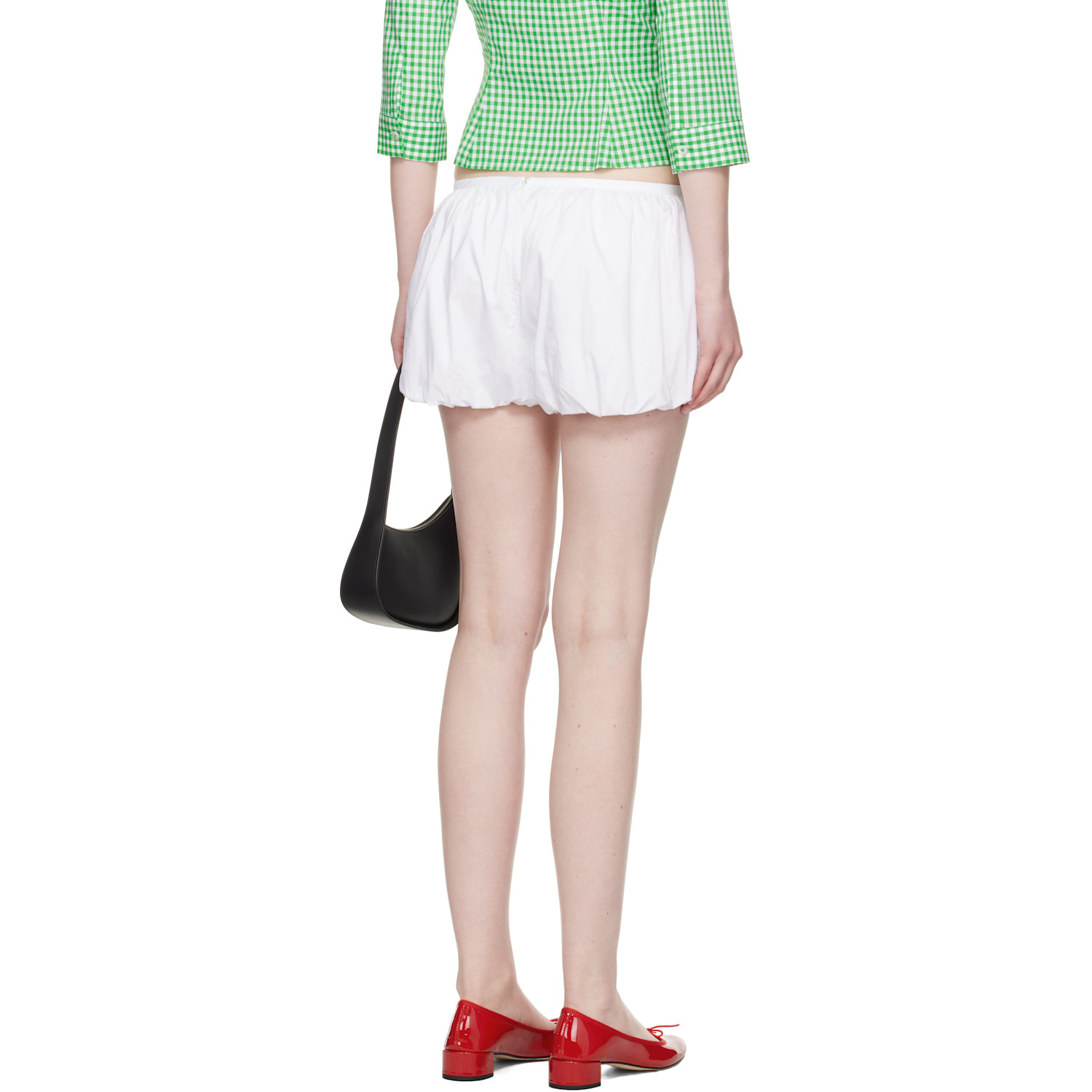  Sandy Liang White Kayo Shorts 