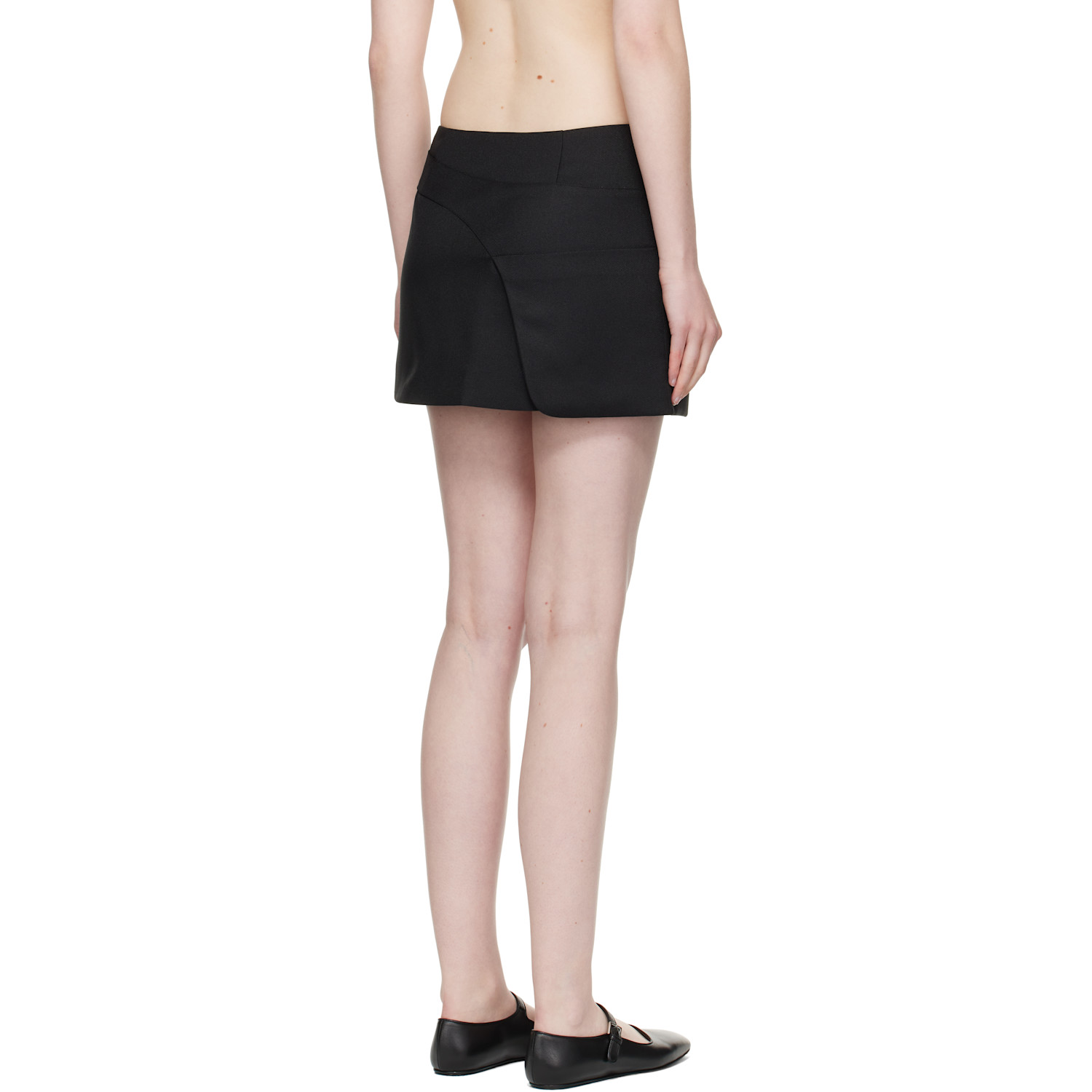  Sandy Liang Black Sabine Miniskirt 