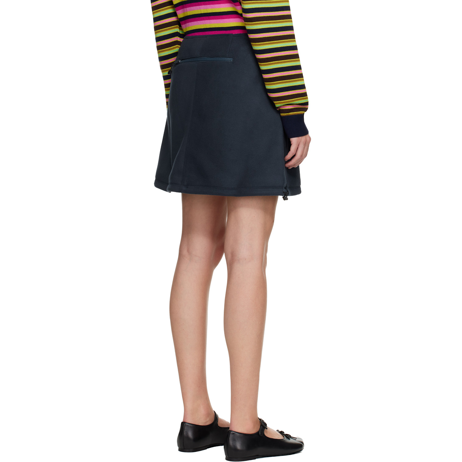  Sandy Liang Navy Polar Miniskirt 