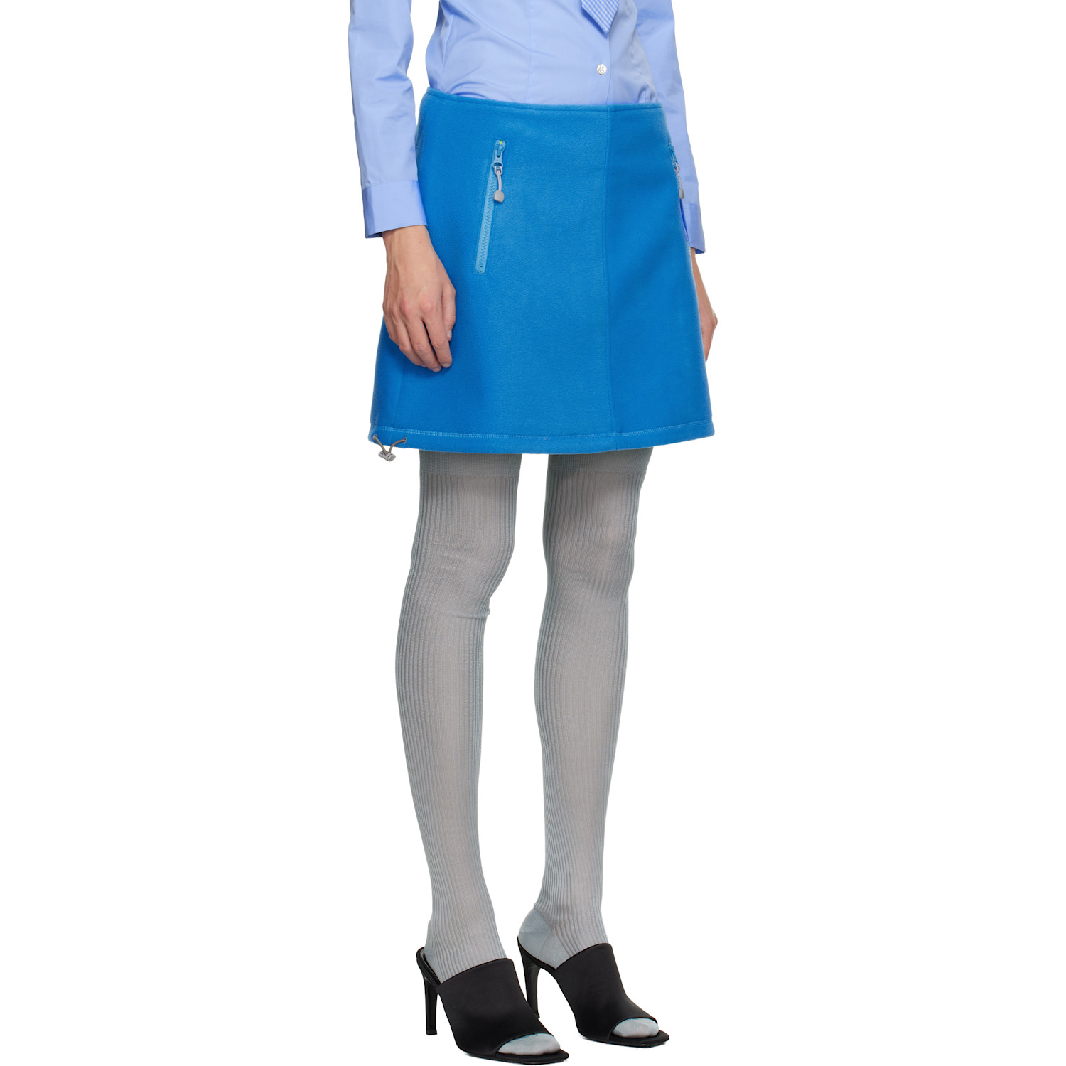  Sandy Liang Blue Polar Miniskirt 