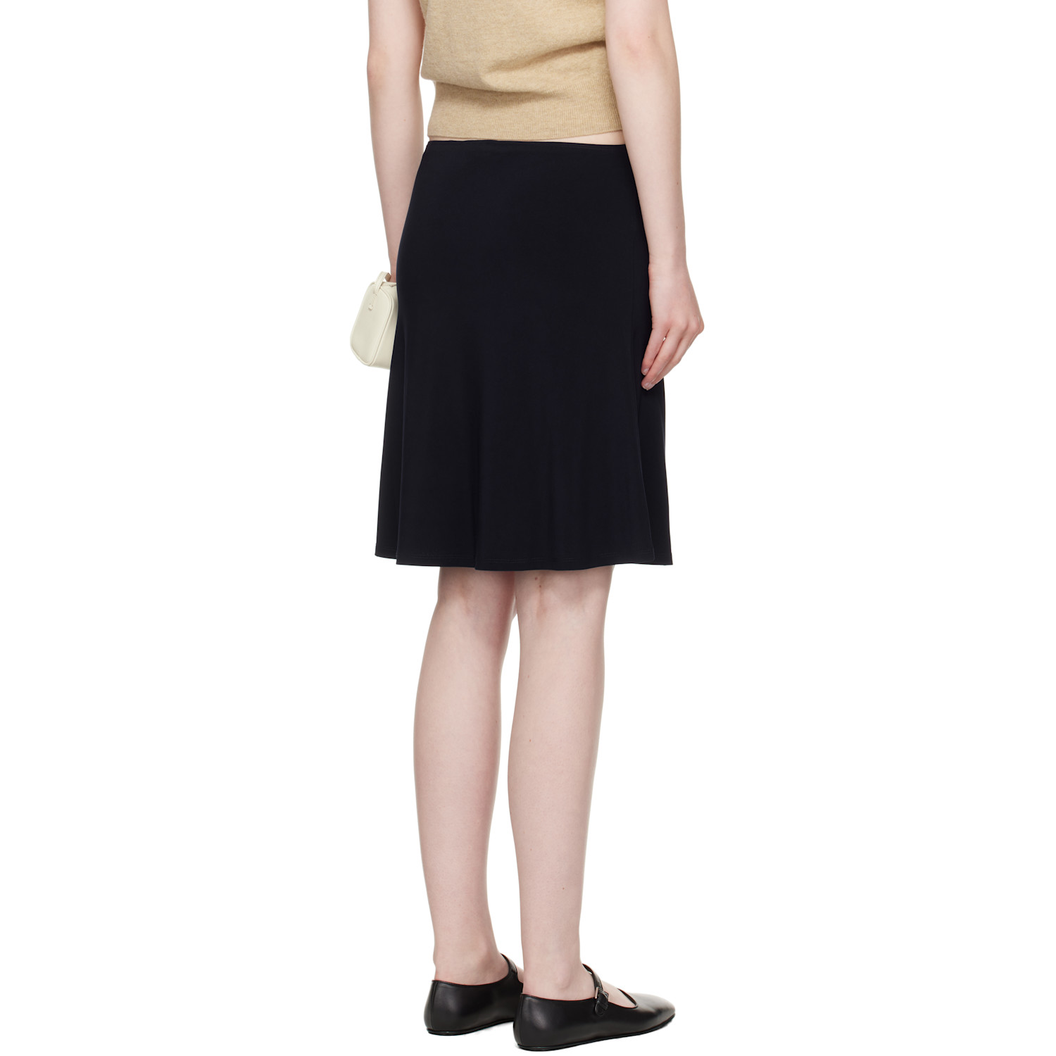  Sandy Liang Navy Lyon Midi Skirt 
