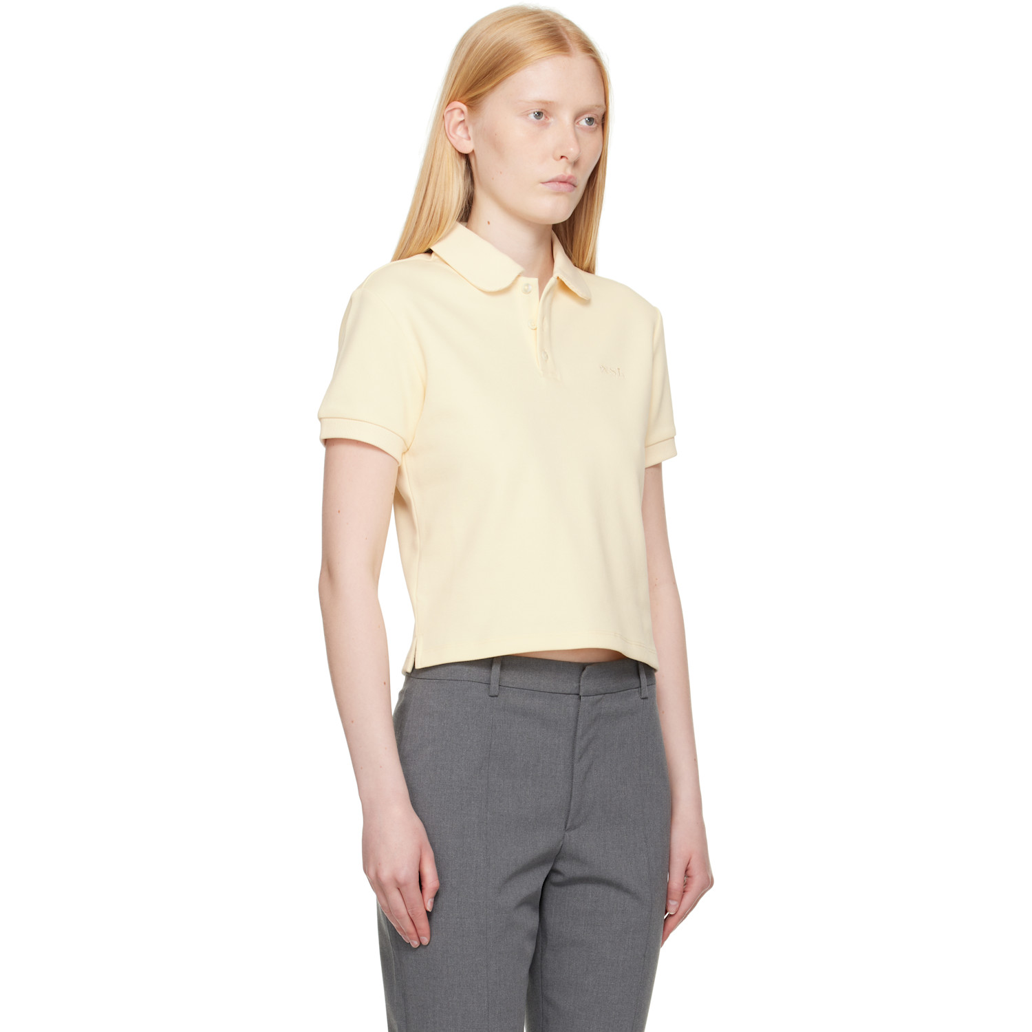  Sandy Liang Yellow Louise Polo 