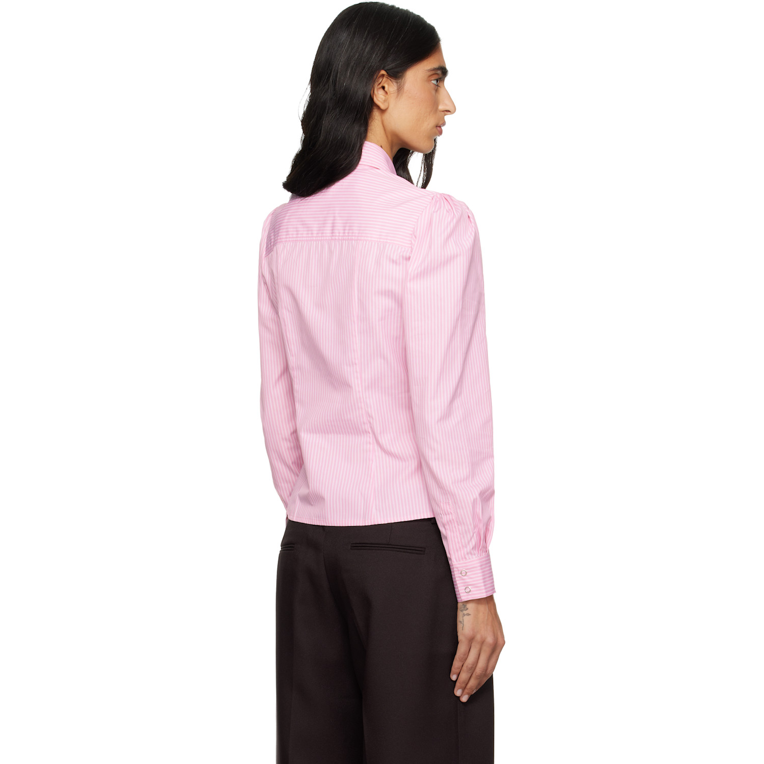  Sandy Liang Pink Baela Shirt 