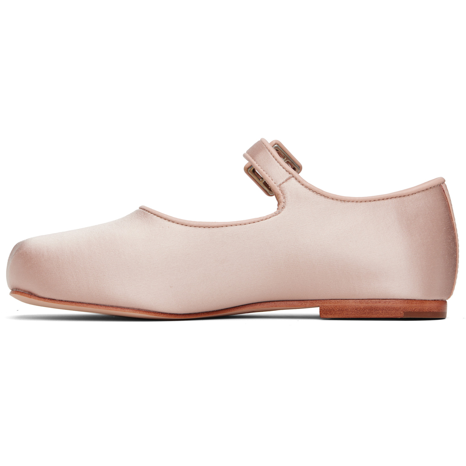  Sandy Liang Pink Mary Jane Pointe Ballerina Flats 