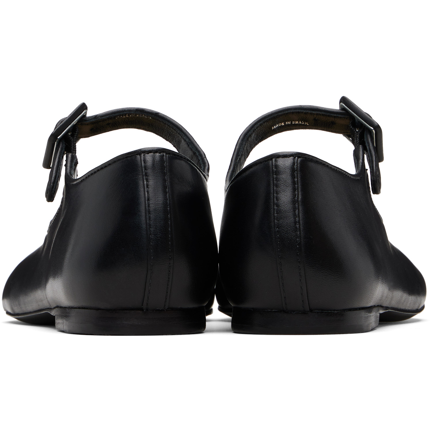  Sandy Liang Black Paw Mary Jane Ballerina Flats 
