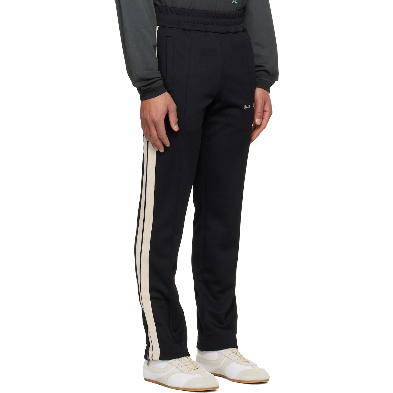  Palm Angels Black Classic Logo Track Pants 