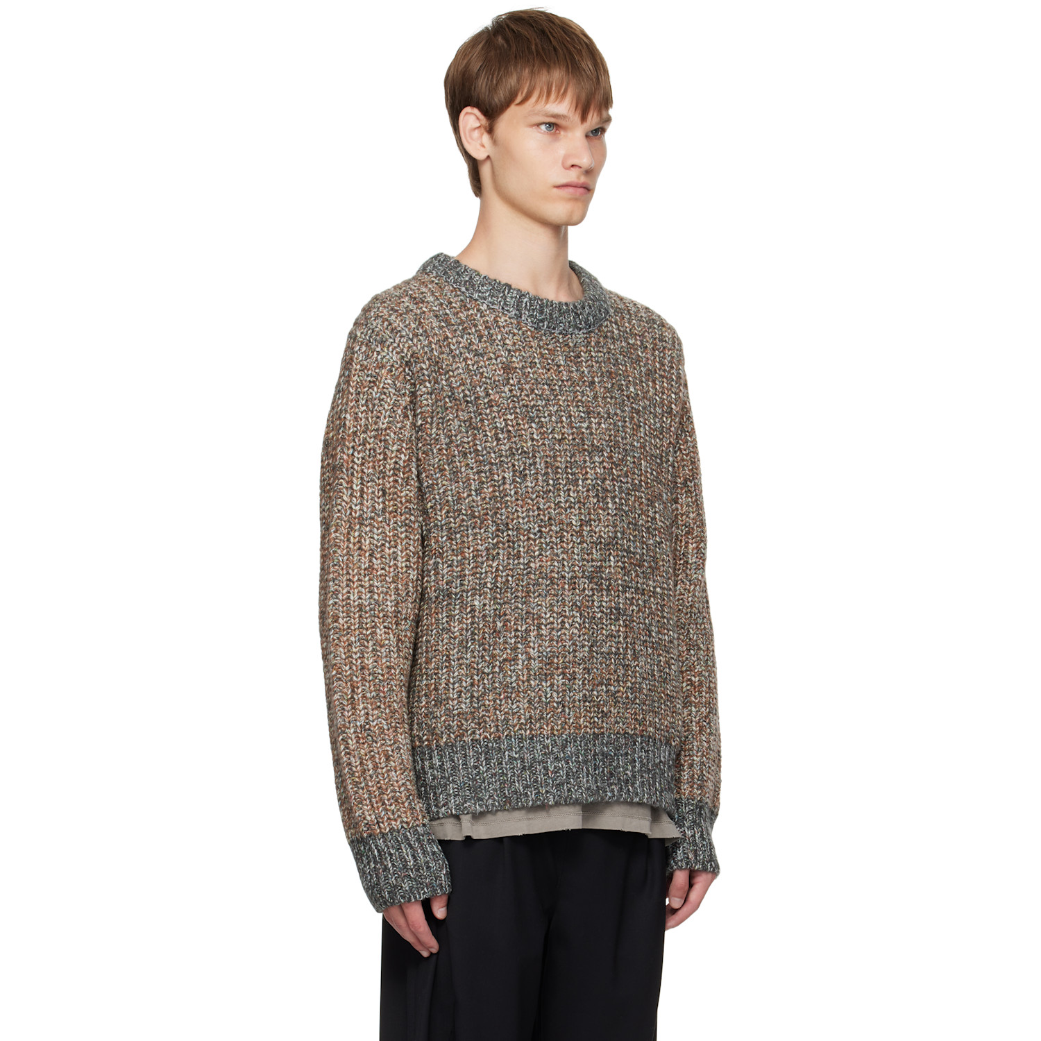  Song For The Mute Brown Oversized Sweater 