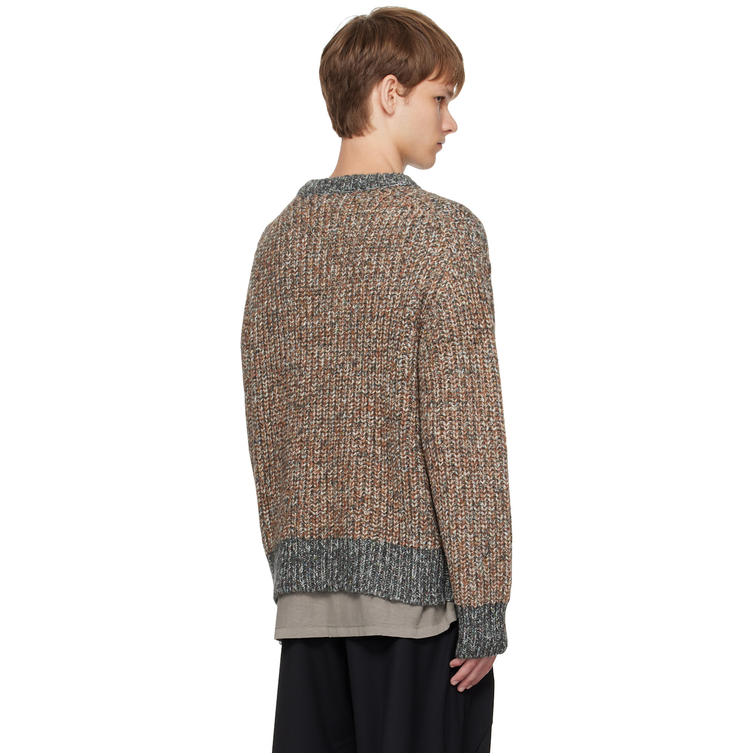  Song For The Mute Brown Oversized Sweater 
