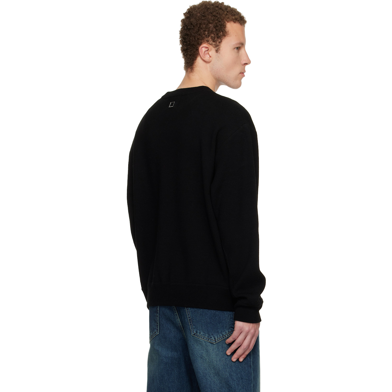  Wooyoungmi Black Round Neck Sweater 