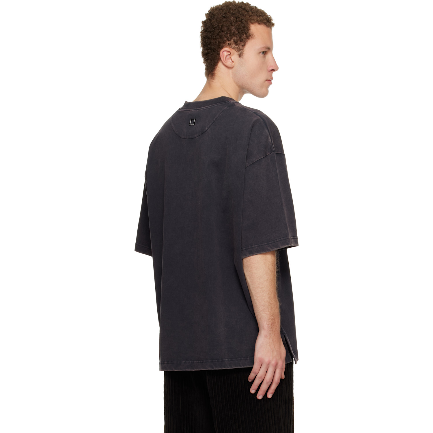  Wooyoungmi Navy Dyed Overfit T-shirt 