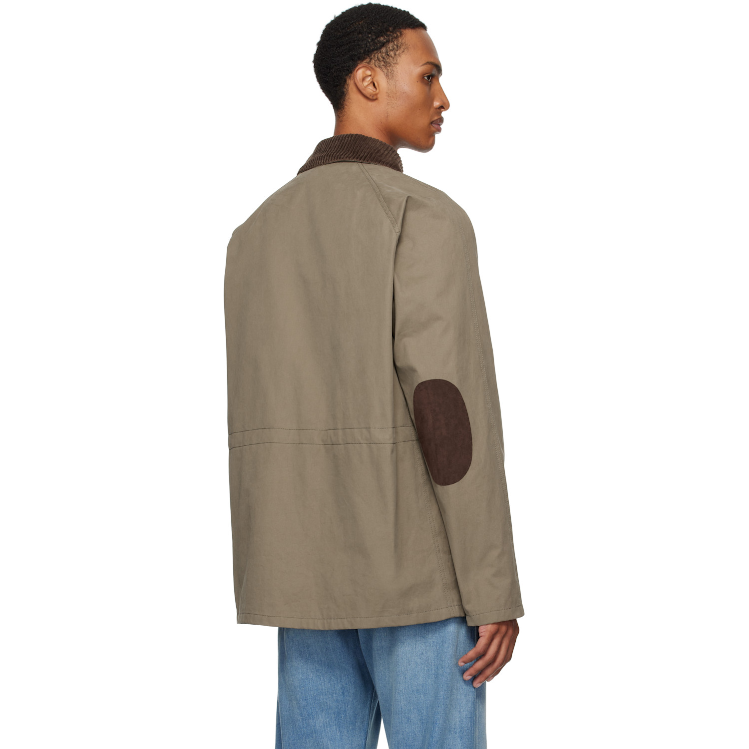  Moschino Khaki Cotton Diagonal Jacket 