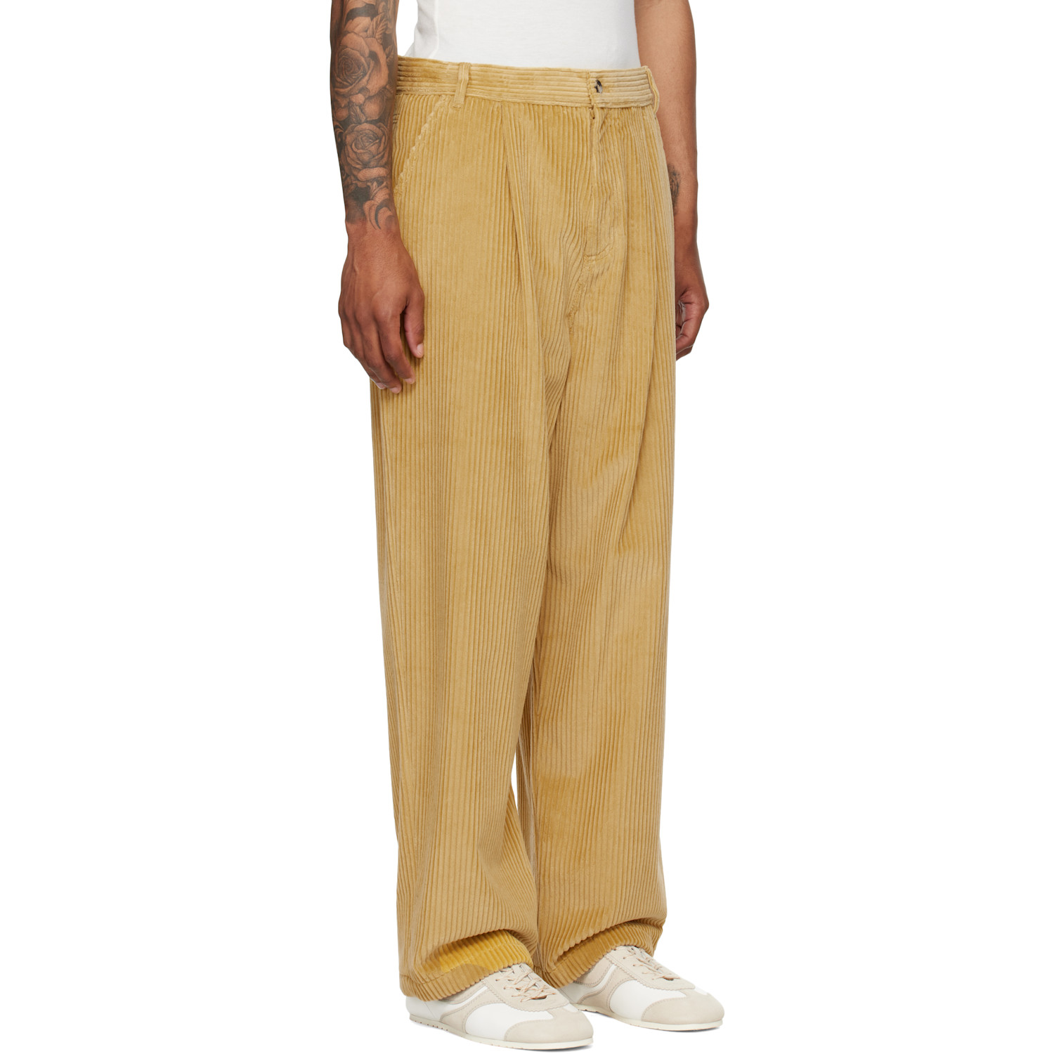  Moschino Tan Toggle Trousers 