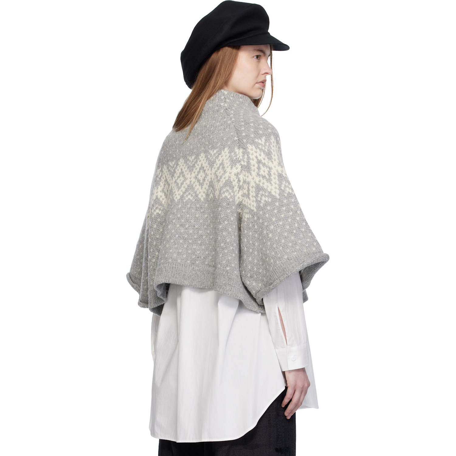 Y's Gray Raglan Sleeve Sweater 